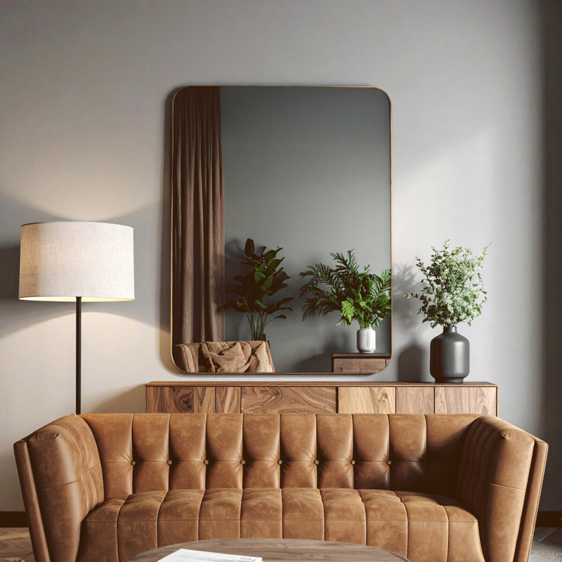 Irmelinde Metal Flat Wall Mirror
