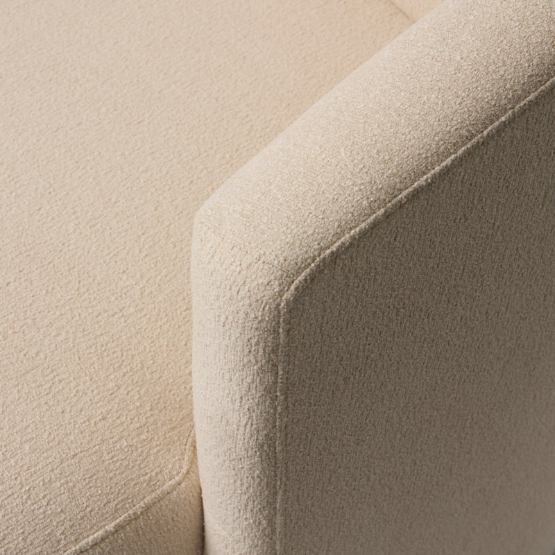 Farrah Chaise Lounge, Crypton Wayfarer Snow Polyester