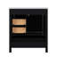Ensemble de meuble-lavabo de meuble-lavabo 30 po avec armoire de rangement, porte à fermeture en douceur, 3 tiroirs et plateau amovible-459075271
