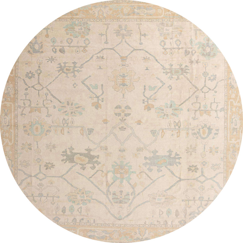 Tapis abstrait moderne 4348, Rond 7 pi
