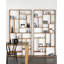 M Solid Wood Geometric Bookcase