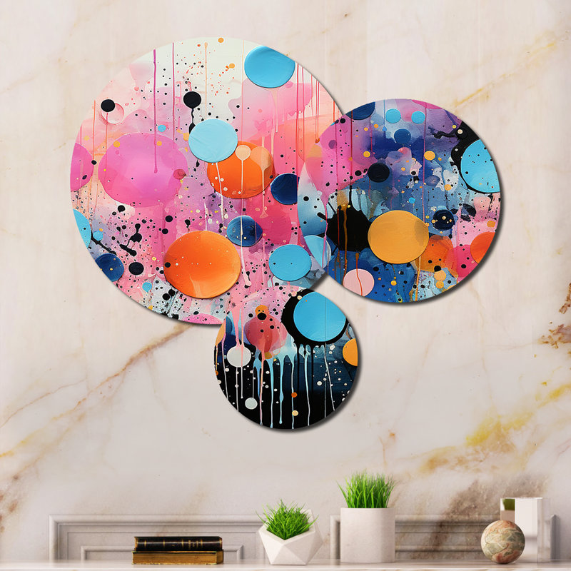 Abstract Wall Decor on Metal