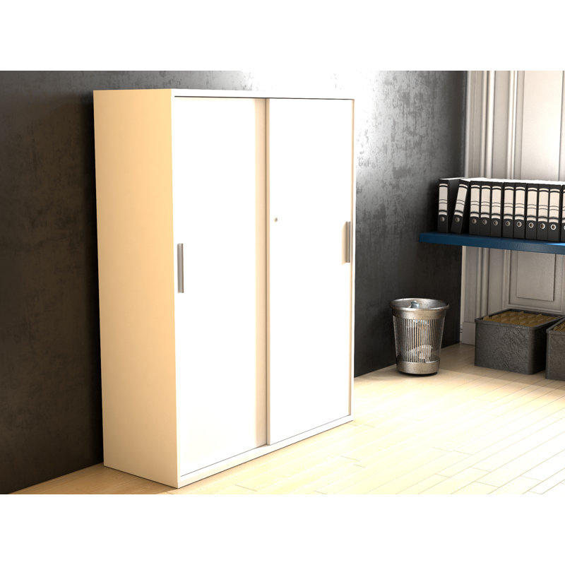 Favors 2 -Door 2 -Shelf, African Oak