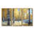 Toile avec cadre flottant or