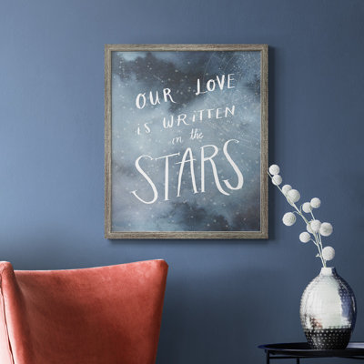 «Celestial Love IV», toile encadrée de qualité supérieure - prête à être accrochée