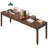 70.9” Long Solid Wood Desk With Drawers - Mid Century Modern Office Desks, Executive Computer Desk For Two People, 2 Person Desk|gaming Writing Study Table For 2 Monitors-dark Walnut