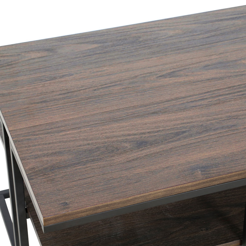 Pike Single Coffee Table, Blackened Bronze