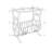 Accent Table, Side, End, Magazine, Nightstand, Narrow, Living Room, Bedroom, Metal, Black, Clear