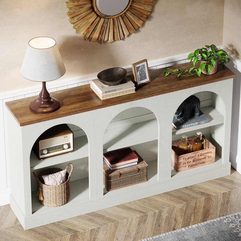 Console d'entrée Chiswick, White/Brown