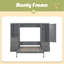 Grand lit escamotable mural avec placard, tiroirs et tablettes-1755093476