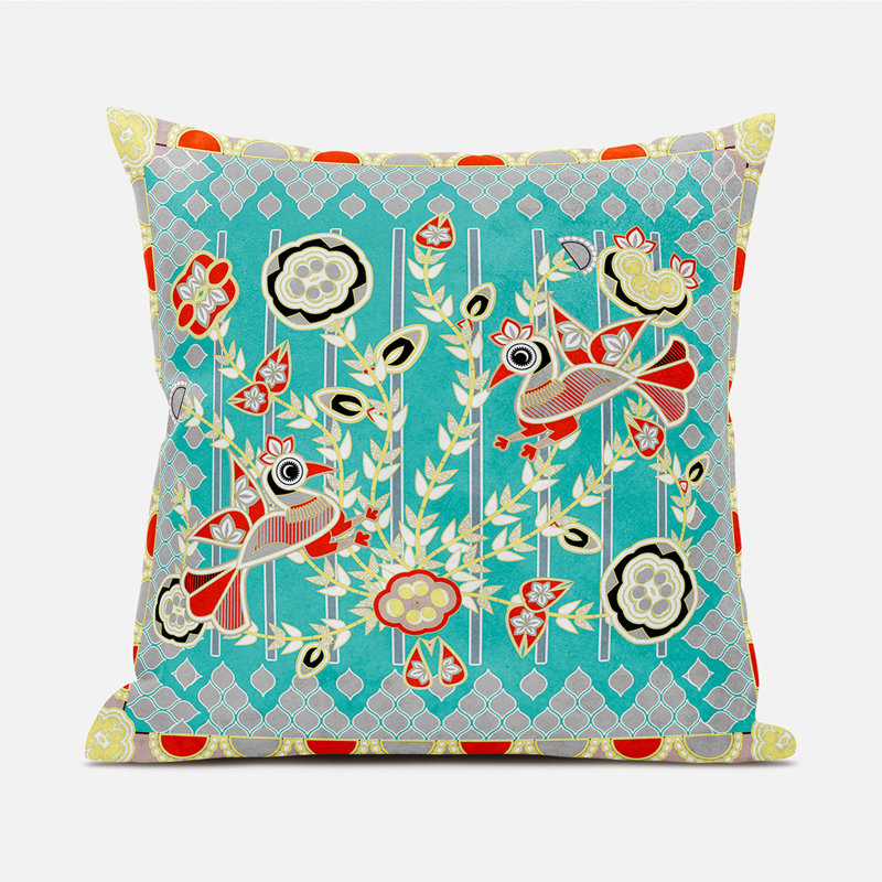 Housse et insert de coussin décoratif en polyester pour l'intérieur et l'extérieur, 26 po x 26 po