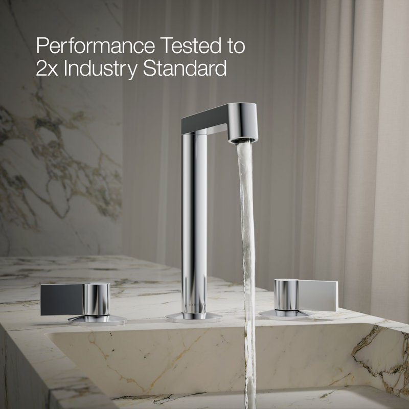 Components Bathroom Sink Handles With Lever Design, Polished Chrome