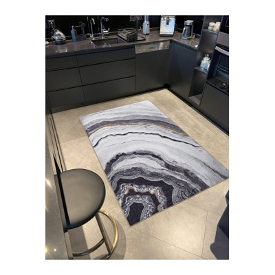 Tapis décoratif lavable à la machine