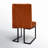 Bende Modern Fabric Upholstered Side Chairs with Metal Sled Base-1633455397