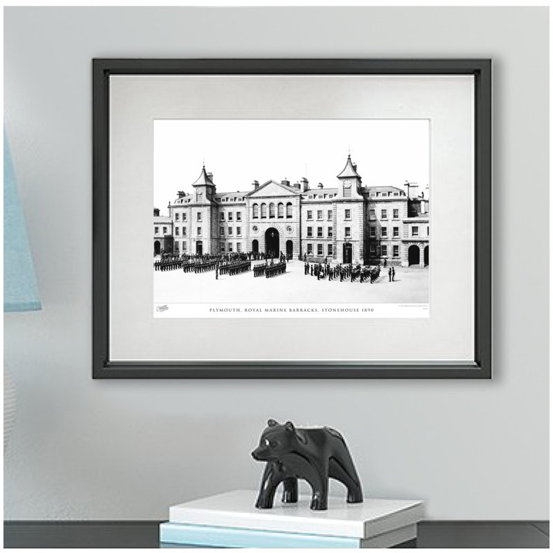 Plymouth, Royal Marine Barracks, Stonehouse 1890 by Francis Frith - Single Picture Frame Print, 40cm H x 50cm W