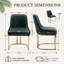 Modern Upholstered Velvet Dining Chairs Elegant Kitchen Chairs Accent chairs Sturdy Gold Metal Frame for Living Room Restaurant Cafe-944942049