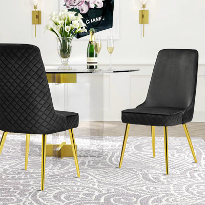 Heiress 19.2'' H Velvet Upholstered Side Chair