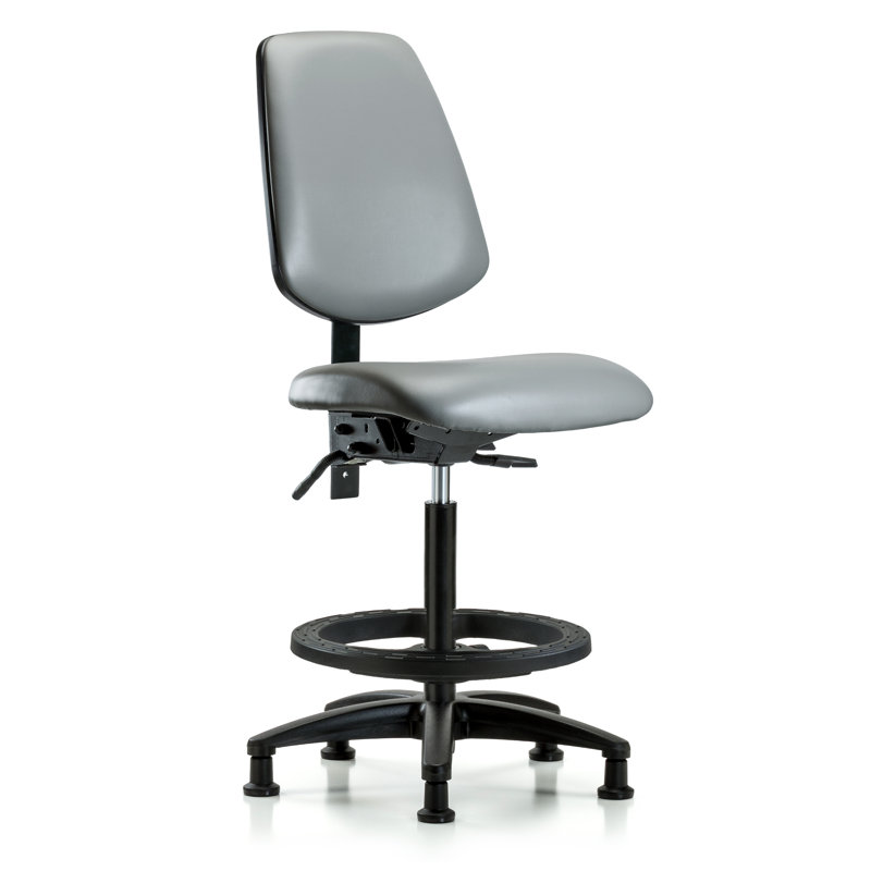 Chaise de travail ergonomique Laiba, Non, Argenté, Patins