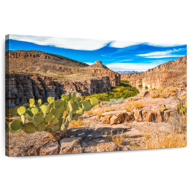 Hot Springs Canyon Rio Grande, H 34 po x l 51 po