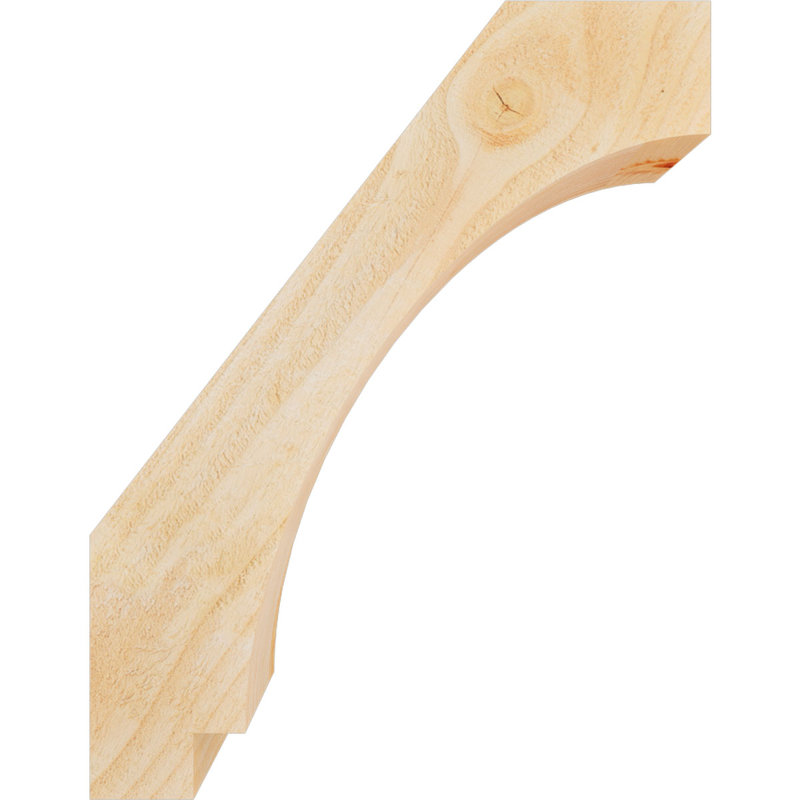 Attelle impériale du genou, Sapin de Douglas, H 18 po x l 4 po x P 14 po, Brute