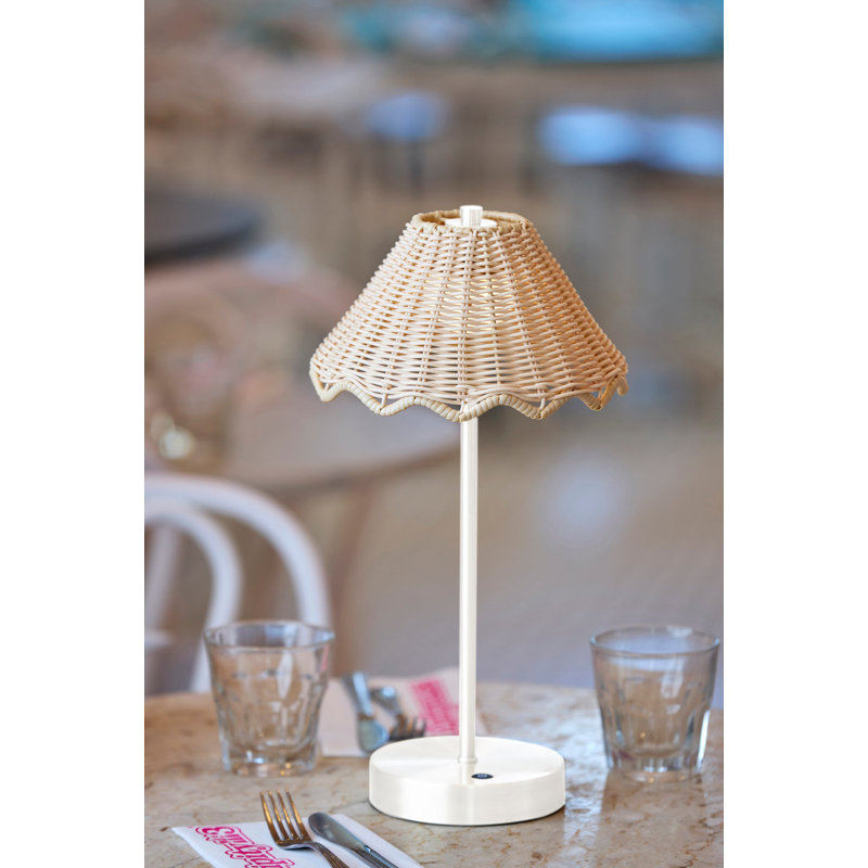 Jody Stevie Cordless Table Lamp, White
