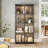 Display Case With Tempered Glass Shelves And Doors