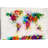'World Map Paint Drops' Painting Print on Wrapped Canvas-1598395550