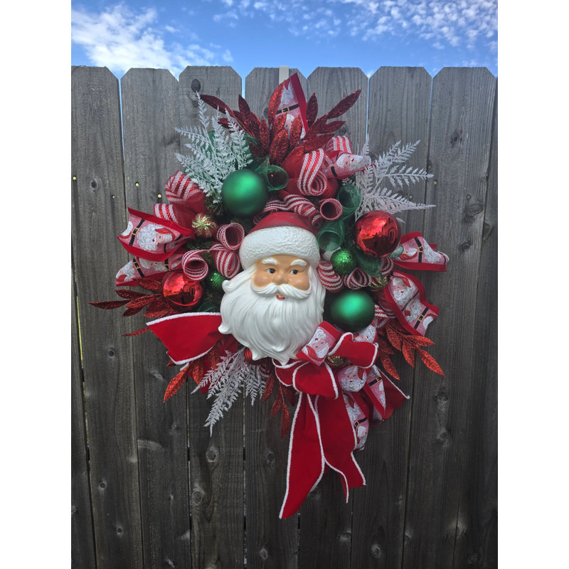 Grande couronne de père Noël