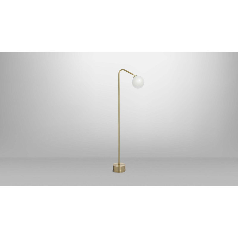 Oscar 52.4'' Satin Brass Arched Floor Lamp