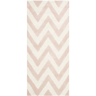 Sanyla Hand Tufted Wool Chevron Rug