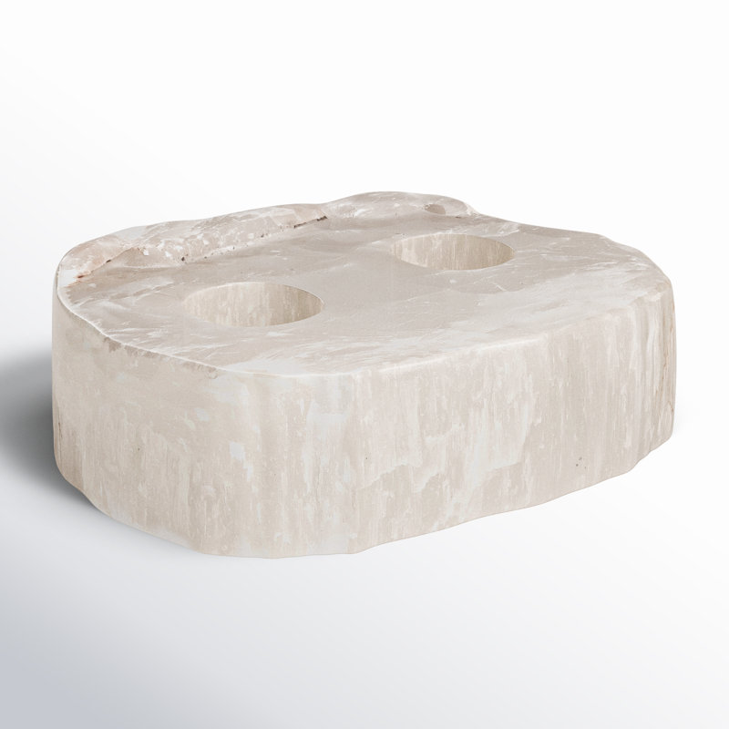 2'' H Selenite Tabletop Votive Holder