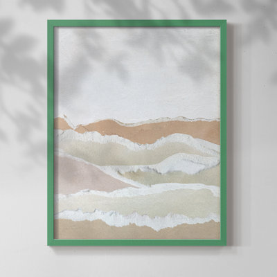 Collaged Reflections II Framed Print - Solid Wood
