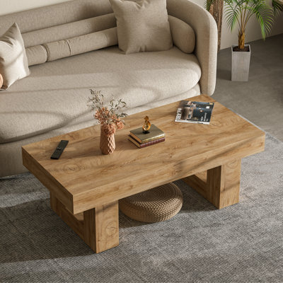 42" Farmhouse Coffee Table, Rustic Coffee Tables For Living Room