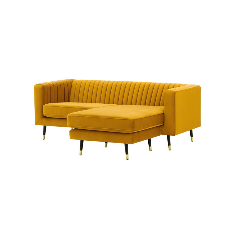 Monaville Universal Corner Sofa, Yellow