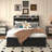 Bed With Storage Headboard And 12 Drawers With Led Lights, Metal Platform With Anti-Slip And Noiseless Mattress Support-2118964142-2118964140