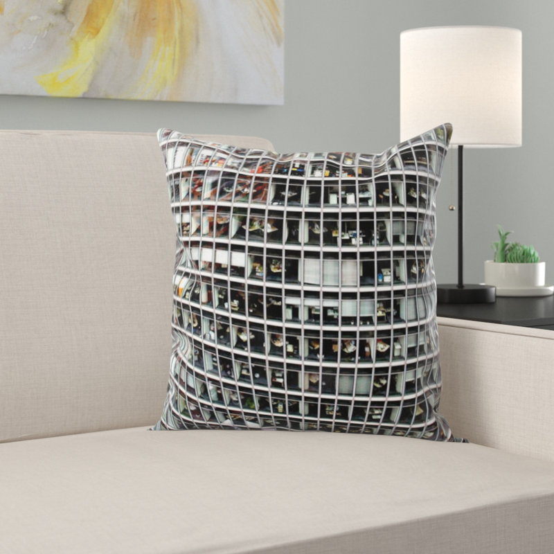 Housse et insert de coussin carré Skyscraper