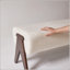 Banc en tissu de chenille décoratif moderne, banc d'entrée ergonomique rembourré avec pieds en bois massif, repose-pieds rembourré pour vestibule et chambre à coucher-133461512