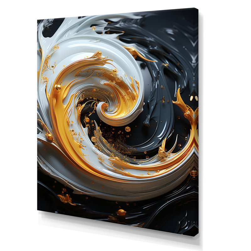 «Magic Gold», impression sur toile, Toile tendue, H 40 po x l 30 po x P 1,5 po