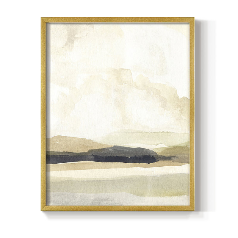 Slate Movement I Framed Print - Solid Wood