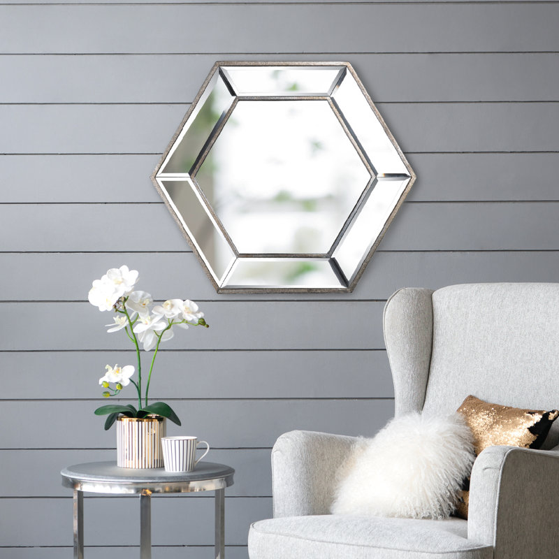 Miroir Hexagon, Argent argent