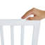 Barrière pour animaux autoportante 24 po H x 80,3 po l, 4 panneaux pliables, extensible pour les escaliers d'intérieur, conception en bois blanc avec support de pied coulissant silencieux et panneau de fonction stable pour chien très large, zones, solide