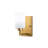 Glam Gold Wall Lamp, Metal Body, 3.9 x 7.5 x 9.1 inches | Glass Cap (Diameter: 3.9 in, Height: 5.9 in) | E27 Socket Max 40W | Elegant Scandinavian Design, Perfect for Hotel & Home Décor, IP20 Rated-1647815685