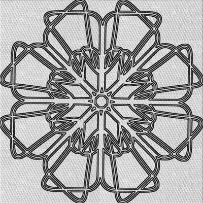 Tapis zone grise à motifs