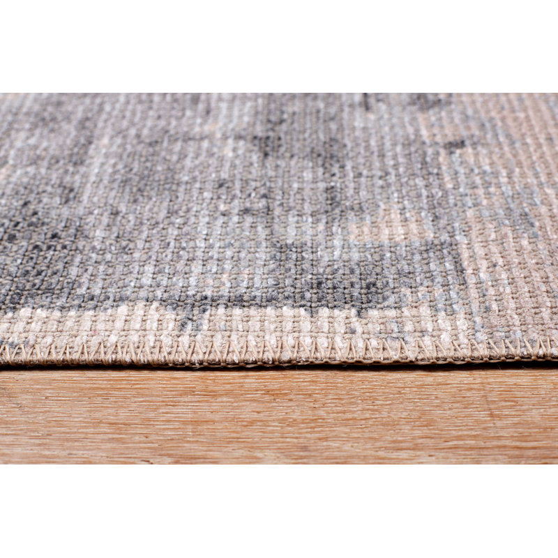 Tapis Gersley Avalon Brushstrokes, Tapis de couloir 2 pi 6 po x 7 pi 6 po
