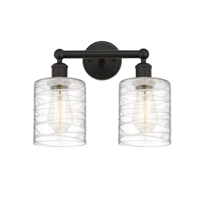 Karon 2 - Light Dimmable Vanity Light, Deco Swirl, Oil Rubbed Bronze