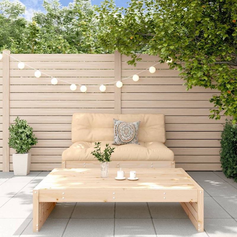 Doveridge 120cm Wide Rectangle Patio Sofa, Beige, Natural