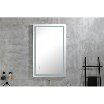 36"X28" Dimmable Led Vanity Mirror - Fog, 3 Color Temperatures, Memory, Wall Mounted Bathroom For Grooming Dimmable, Options, Beauty Enhancement