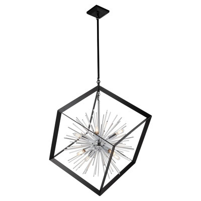 Sunburst 8 - Light Dimmable Sputnik Sphere Chandelier