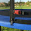 Trampoline d'extérieur 14 pi Pumpkin avec panier de basketball, filet, échelle, noir et bleu, métal