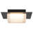 8 inch Square Black Integrated LED Flush Mount